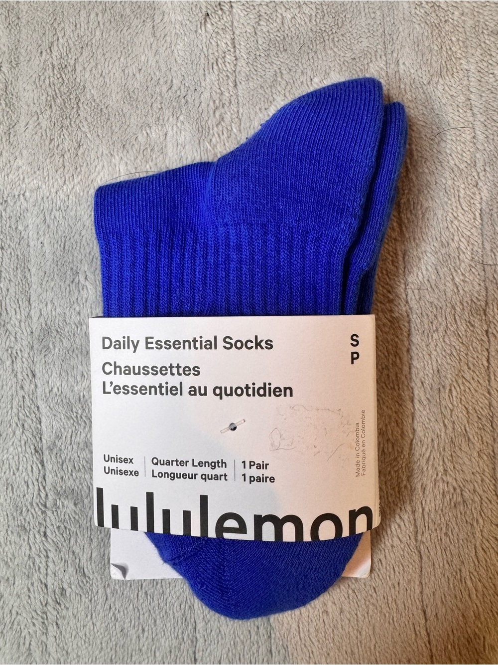lululemon athletica Daily Essential Quarter Socks - Royal Blue